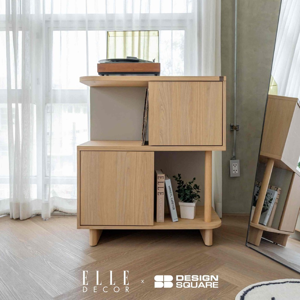SB Design Square ELLE DÉCOR - คอลโซล รุ่น JOLIE สีไม้ธรรมชาติ (80x40x93 ซม.)  แบรนด์ ELLE DECOR X SB DESIGN SQUARE