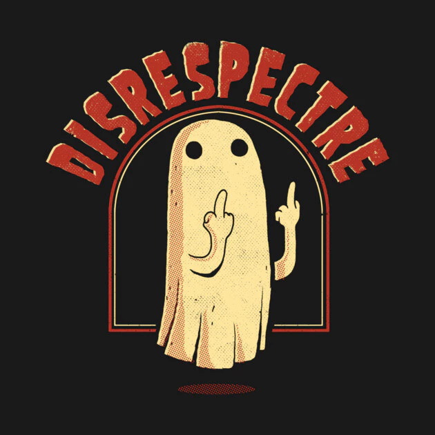 เสื้อยืด Vintage Ghost Disrespectre Cotton 100% S-5XL thumbnail 9