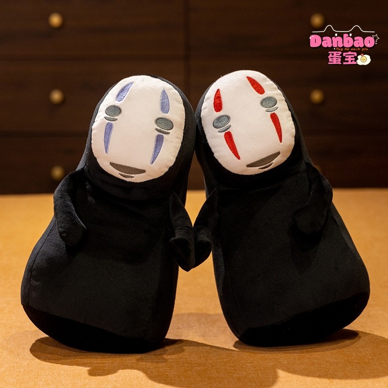 สยองขวัญ Faceless Man ของเล่นตุ๊กตา Spirited Away สไตล์เดียวกัน Faceless Boy ตุ๊กตา Spoof Props ของขวัญฮาโลวีนของขวัญสําหรับเพื่อนของขวัญวันเกิด Danbao ของเล่น