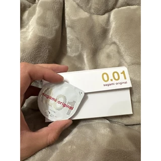 ถุงยางอนามัย Sagami Original Condom 0.01 (52 mm) กล่อง 5 ชิ้น ของแท้จากญี่ปุ่น บางเหมือนไม่ได้ใส่!!