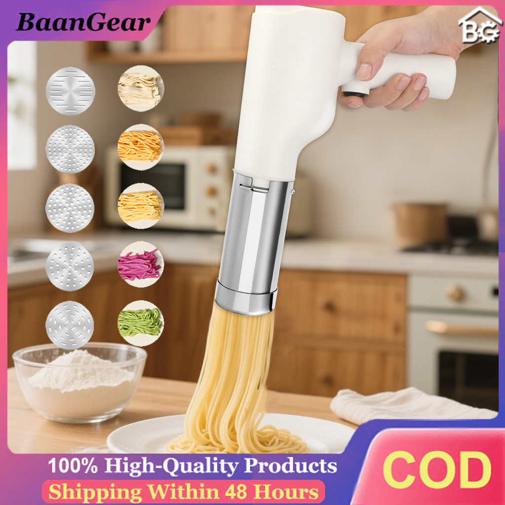 ที่สุด Multi-function Electric Wireless Handheld Efficient Pasta Maker Machine Kitchen แบบพกพาทําความสะอาดง่ายเครื่องทําเส้นก๋วยเตี๋ยว