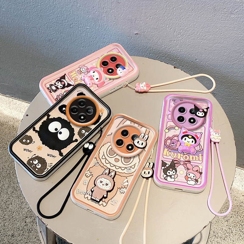 เคส Realme 12 5G เคส Realme 12X 5G เคส Realme Narzo 70X 5G เคส รูปแบบการ์ตูนน่ารักสามมิตินุ่มตุ๊กตาเ