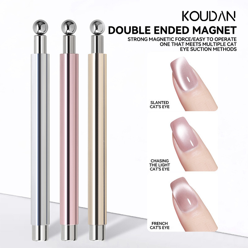 เครื่องมือทําเล็บ เครื่องมือทําเล็บ Cat Eye ปากกาแม่เหล็กขนาดใหญ่ Double Head หนาอเนกประสงค์