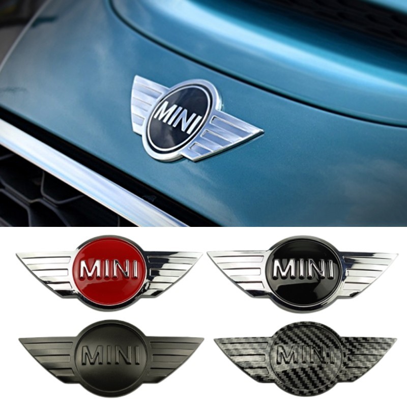 Abs รถด้านหลังฝากระโปรงหน้าป้ายสัญลักษณ์ตกแต่งสําหรับ Mini Cooper R55 R56 R60 R61 เปลี่ยนโลโก้อุปกรณ์จัดแต่งทรงผมอัตโนมัติ