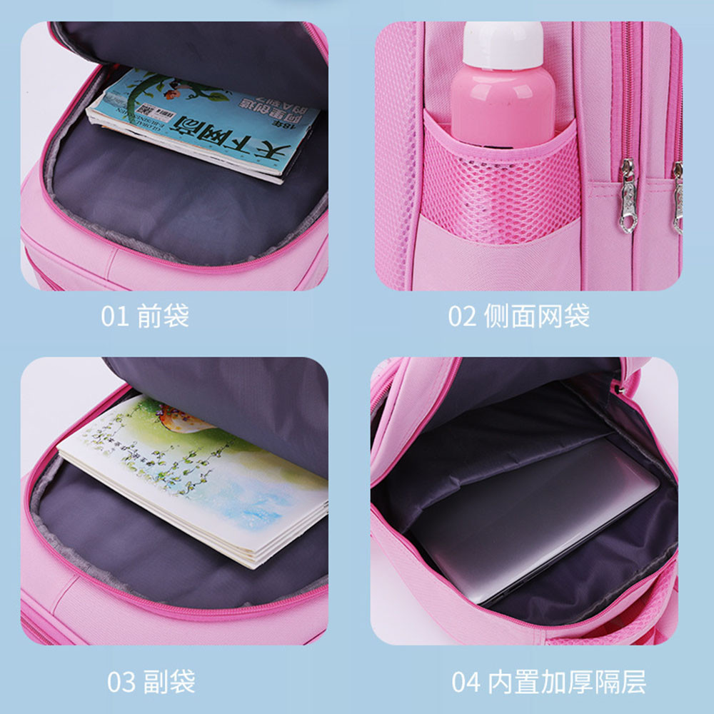 กระเป๋านักเรียนเด็ก กระเป๋านักเรียนอนุบาลเด็กชายและเด็กหญิงกระเป๋าเป้การ์ตูนน่ารัก ความจุสูง - รูปที่ 6