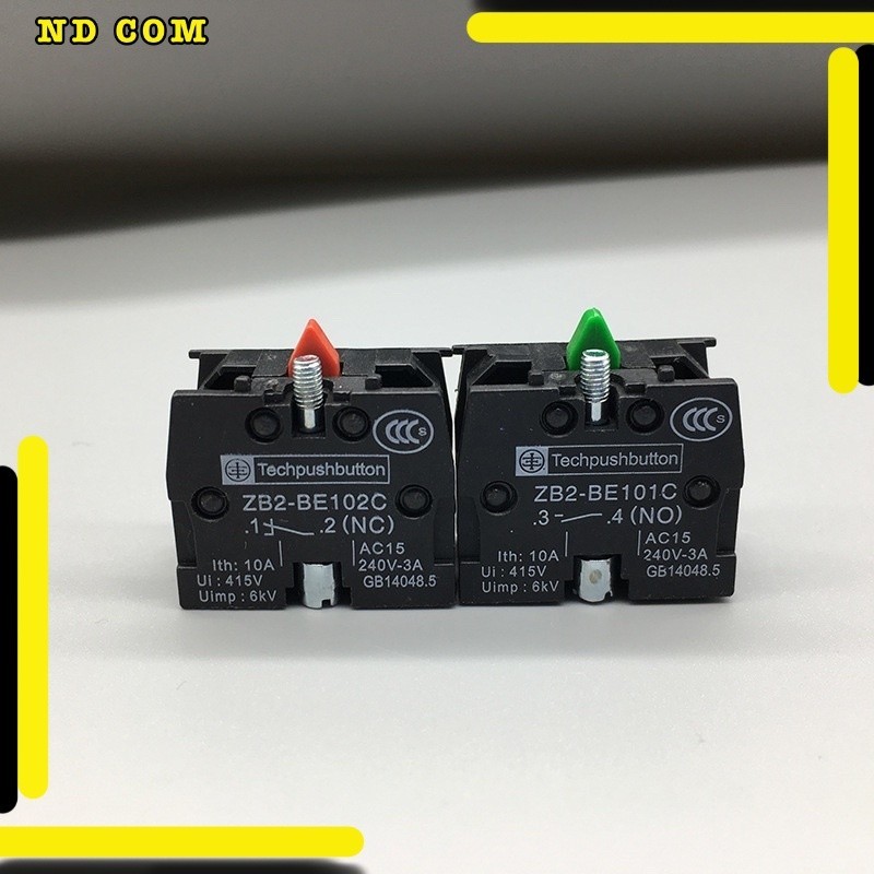 สุดคุ้ม คอนแทคสวิตช์(contact)10A 600V มี 2 แบบ NO(ZB2-BE101) NC(ZB2-BE102)