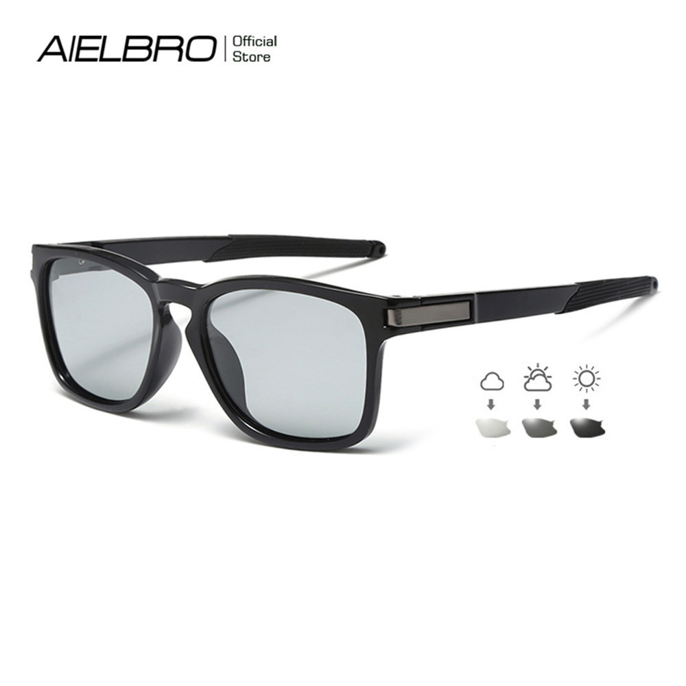 Aielbro แว่นตากันแดดโพลาไรซ์ Photochromic ขี่จักรยาน MTB จักรยานเสือหมอบขี่แว่นตาท่องแว่นตา Anti-slip รถจักรยานยนต์ Shades สําหรับชาย
