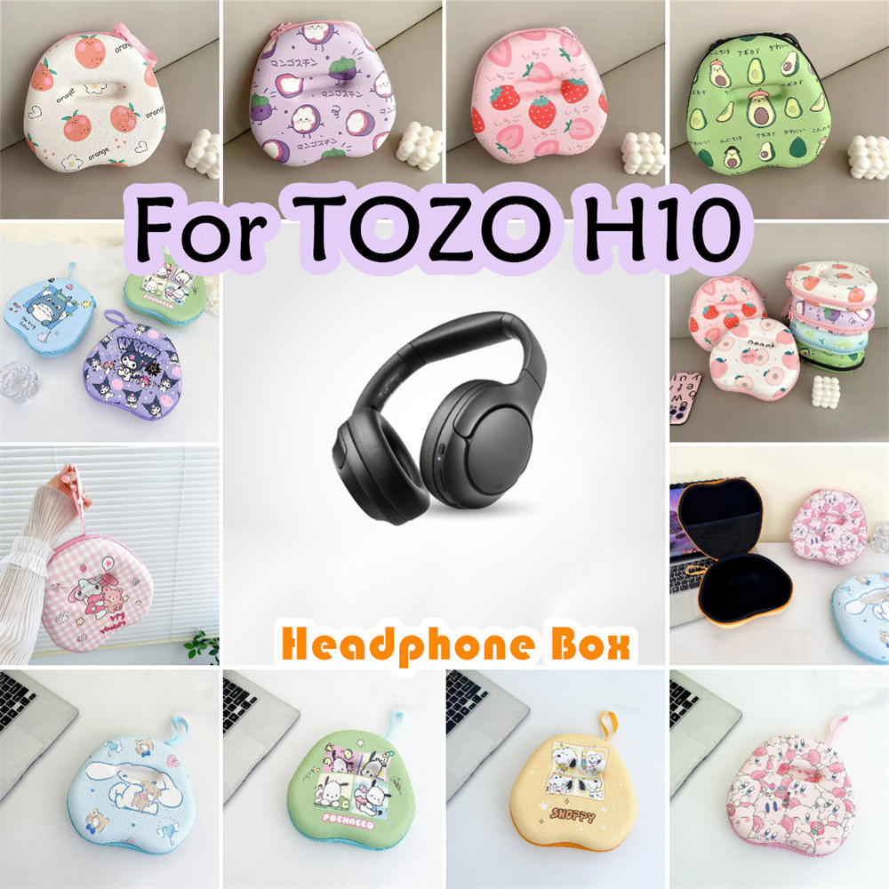 ส่วนลด สําหรับ TOZO H10 เคสหูฟังสไตล์ฤดูร้อนการ์ตูนชุดหูฟังกระเป๋าเก็บปลอกกล่อง