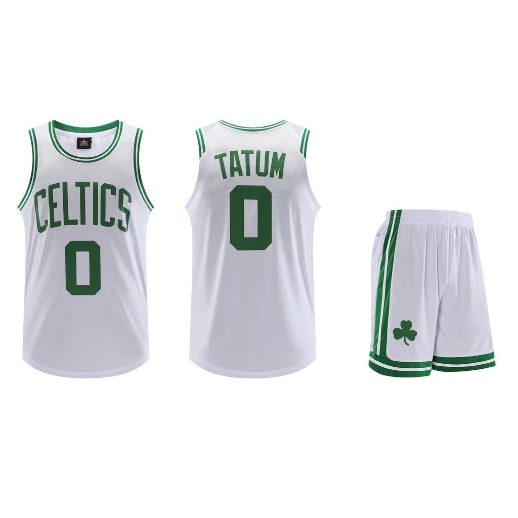 UhomeKids & Adult Basketball Jersey No.0 TATUM เสื้อผ้าสําหรับเด็กเด็กบาสเกตบอลชุดกีฬาผู้ชาย