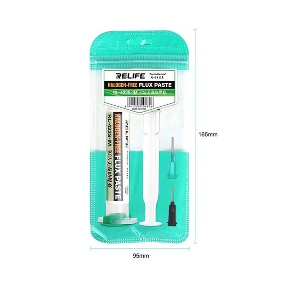 ฟลักซ์หลอด Relife RL-422S-IM Flux บัดกรีเชื่อมขั้นสูงน้ำมัน Flux จาระบี10cc บัดกรีซ่อมวาง ฟลัก