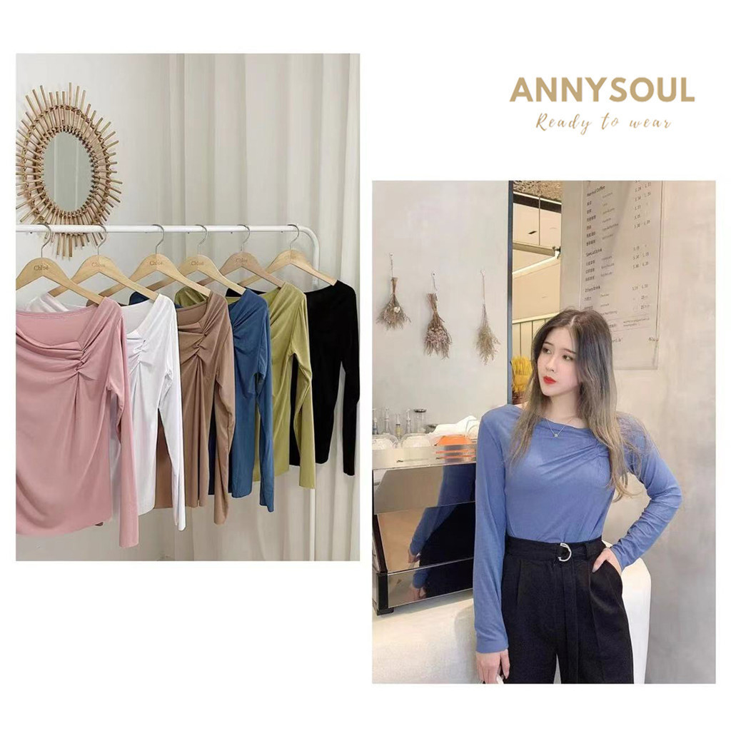 ใหม่ เสื้อแขนยาวดีไซน์ใหม่ เชือกรูดเนื้อผ้าอย่างดี พร้อมส่ง