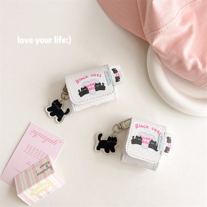 Loving Cat เหมาะสําหรับ Airpods1/2 3 Pro Pro2 Airpods4 ชุดหูฟังไร้สายบลูทูธป้องกันกรณี Air Pods Pro 3 4 หูฟังป้องกันกรณี