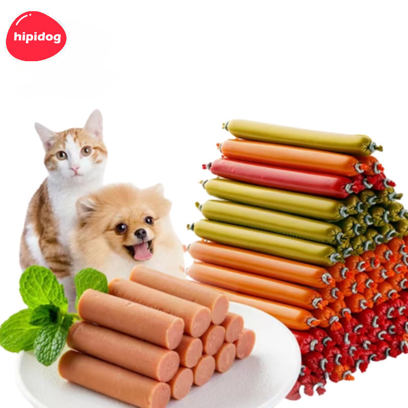 【Hipidog】ขนมขบเคี้ยว ไส้กรอก สําหรับสัตว์เลี้ยง สุนัข แมว
