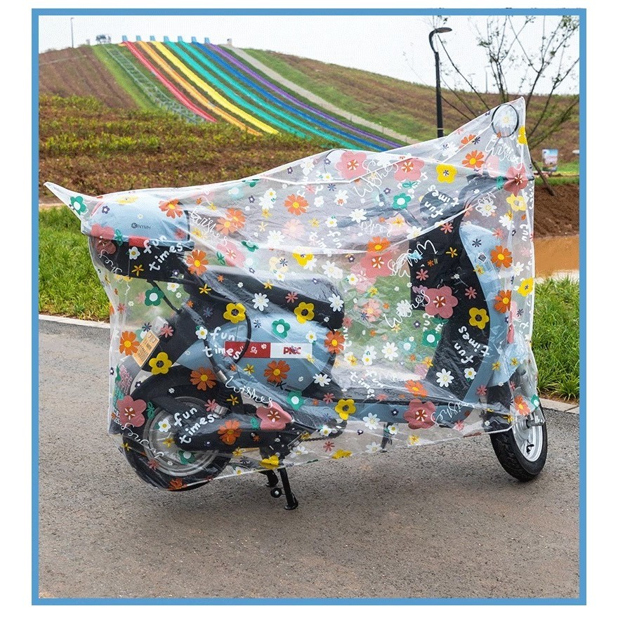 ผ้าคลุมรถมอเตอร์ไซค์ จักรยานยนต์ คลุมรถมอเตอร์ไซค์ ผ้าคลุมบิ๊กไบค์ ป้องกันรังสียูวีกันน้ำ ผ้าคลุมรถมอไซ - รูปที่ 4