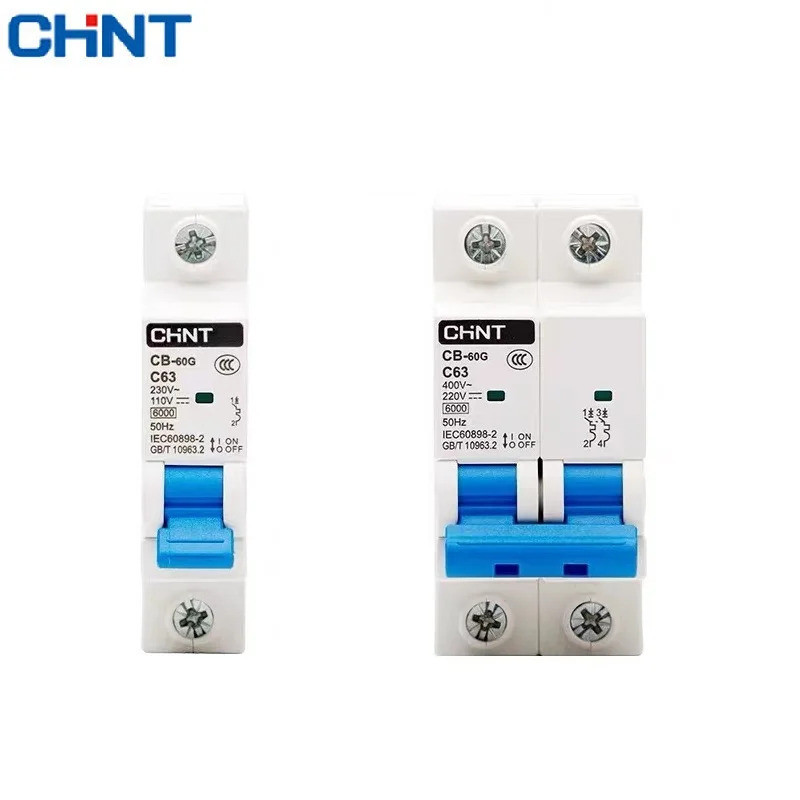 CHNT CHINT CB-125G 1P 2P 16A 20A 25A 32A 63A 80A 100A 125A DC 60V/110V AC230V Miniature Circuit Breaker MCB