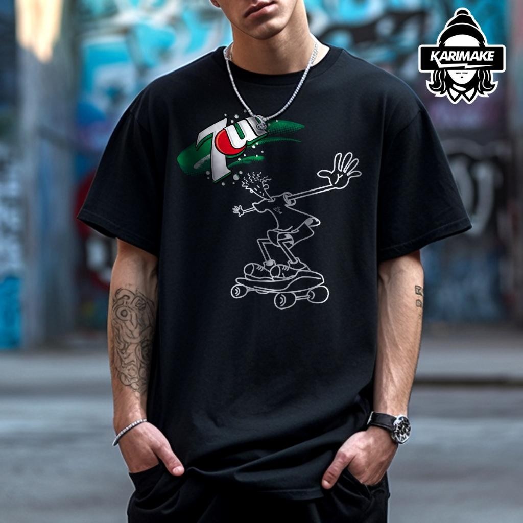 Dso Pepsi 7Up Fido Dido It S Cool Retro Men T Shirt Baju อื่นๆ