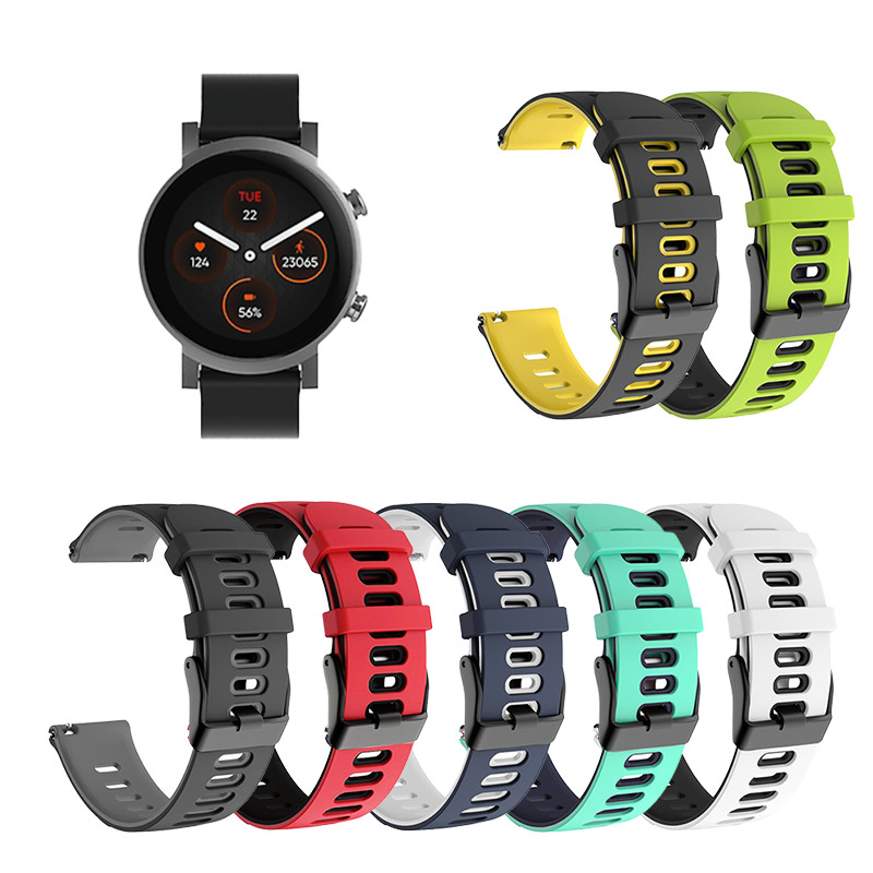 สําหรับสายนาฬิกา TicWatch E3 TicWatch Pro3 สายรัดข้อมือซิลิโคนทดแทน