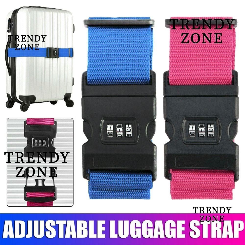 Trendyzone เข็มขัดกระเป๋าเดินทาง Security Travel Carry On Straps สายรัดกระเป๋าเดินทาง