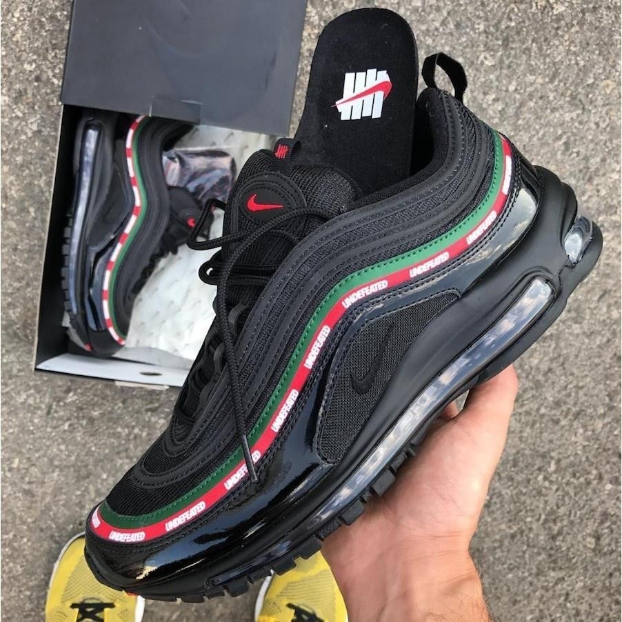 Air Max 97 x undefeated Black Red reflective Retro Casual Shoes Sports Training Max97 TW722