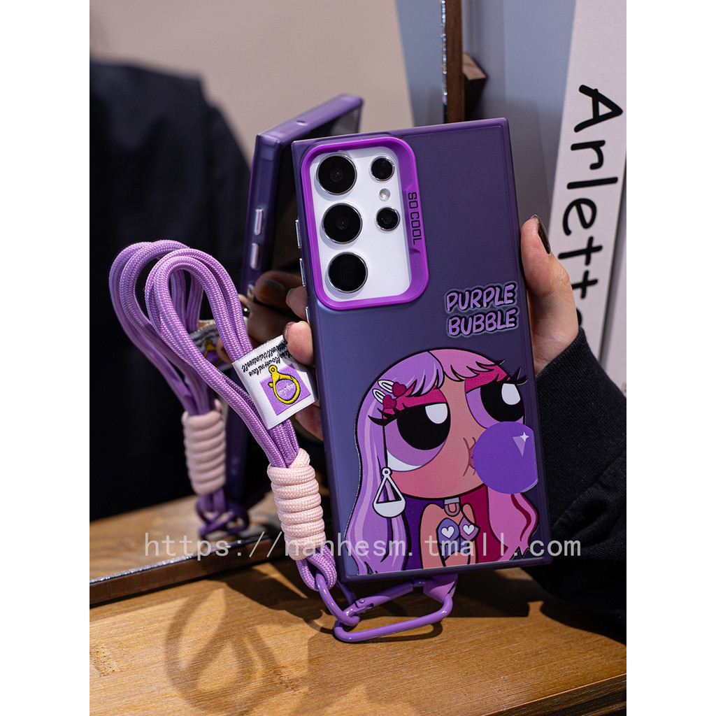 เหมาะสําหรับ samsung s25ultra เคสโทรศัพท์ High-End s24s20fe สิบ galaxy สไตล์ใหม่ 5g + plus กรณี 4g a54a34 Shock-proof note20u หญิง samsung Hard s22u หวาน Cool สไตล์ s23