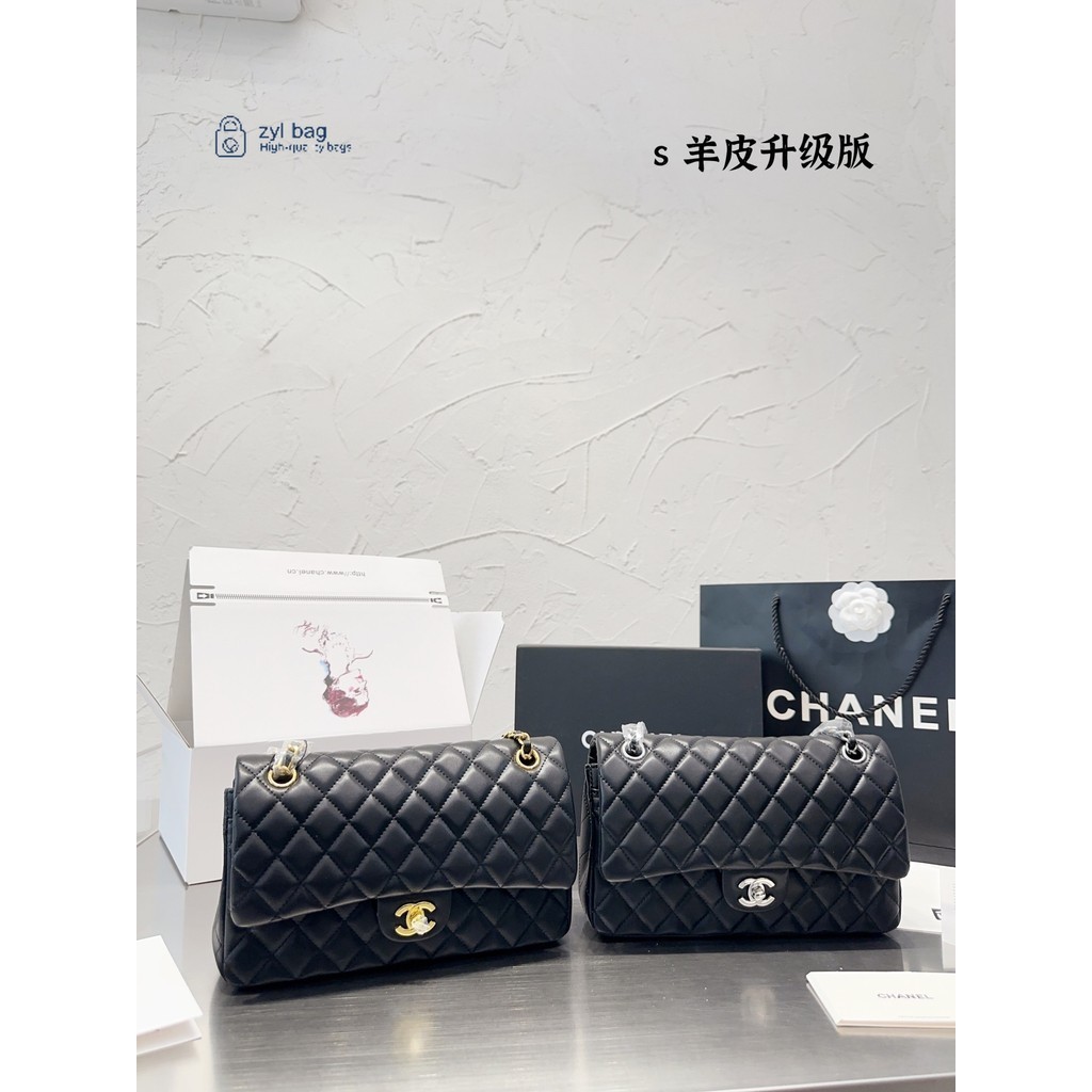 (สิบห้าสี)C-cf 25 กระเป๋าสะพายไหล่ผู้หญิง กระเป๋าสะพายข้าง กระเป๋าโซ่ แฟชั่นช้อปปิ้ง (พร้อมกล่อง)