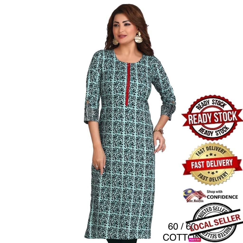 Kurti Indian Women Kurtis Top Saree Sari Punjabi ชุด uthaKurti UD1650PG