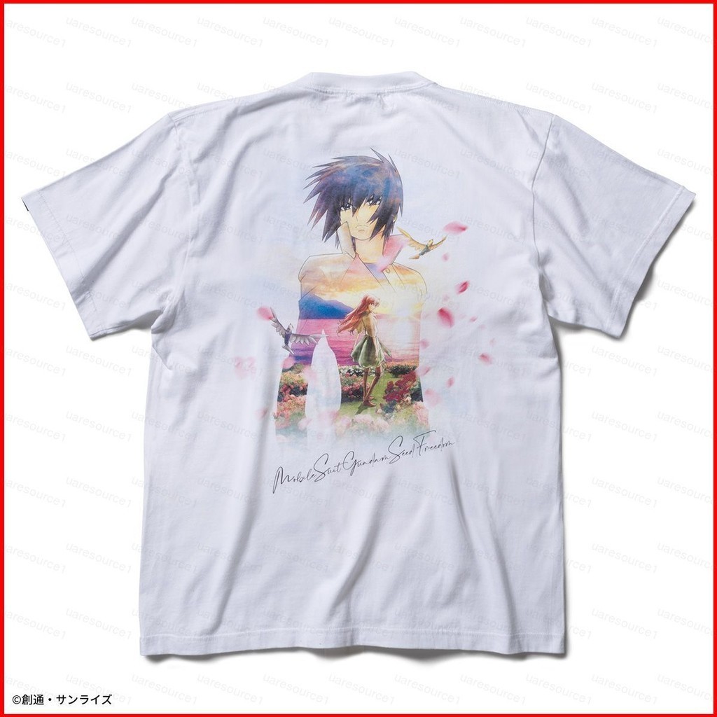 Sqt Mobile Suit Gundam SEED FREEDOM คอสเพลย์ผ้า 3D ฤดูร้อนเสื้อยืดอะนิเมะแขนสั้นด้านบน