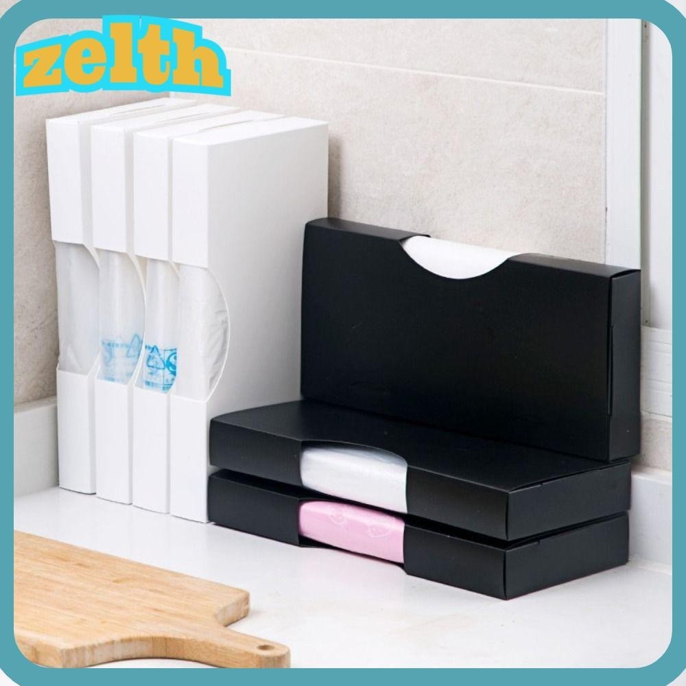 Zelth กล่องเก็บของ,ติดผนังถุงขยะพลาสติก,คุณภาพห้องนอนลิ้นชักพับถุงขยะผู้ถือห้องครัว