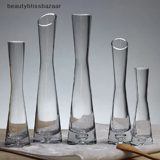 [Beauty] แจกันดอกไม้ แบบแก้วใส ขนาดเล็ก สําหรับตกแต่งบ้าน โต๊ะ งานแต่งงาน