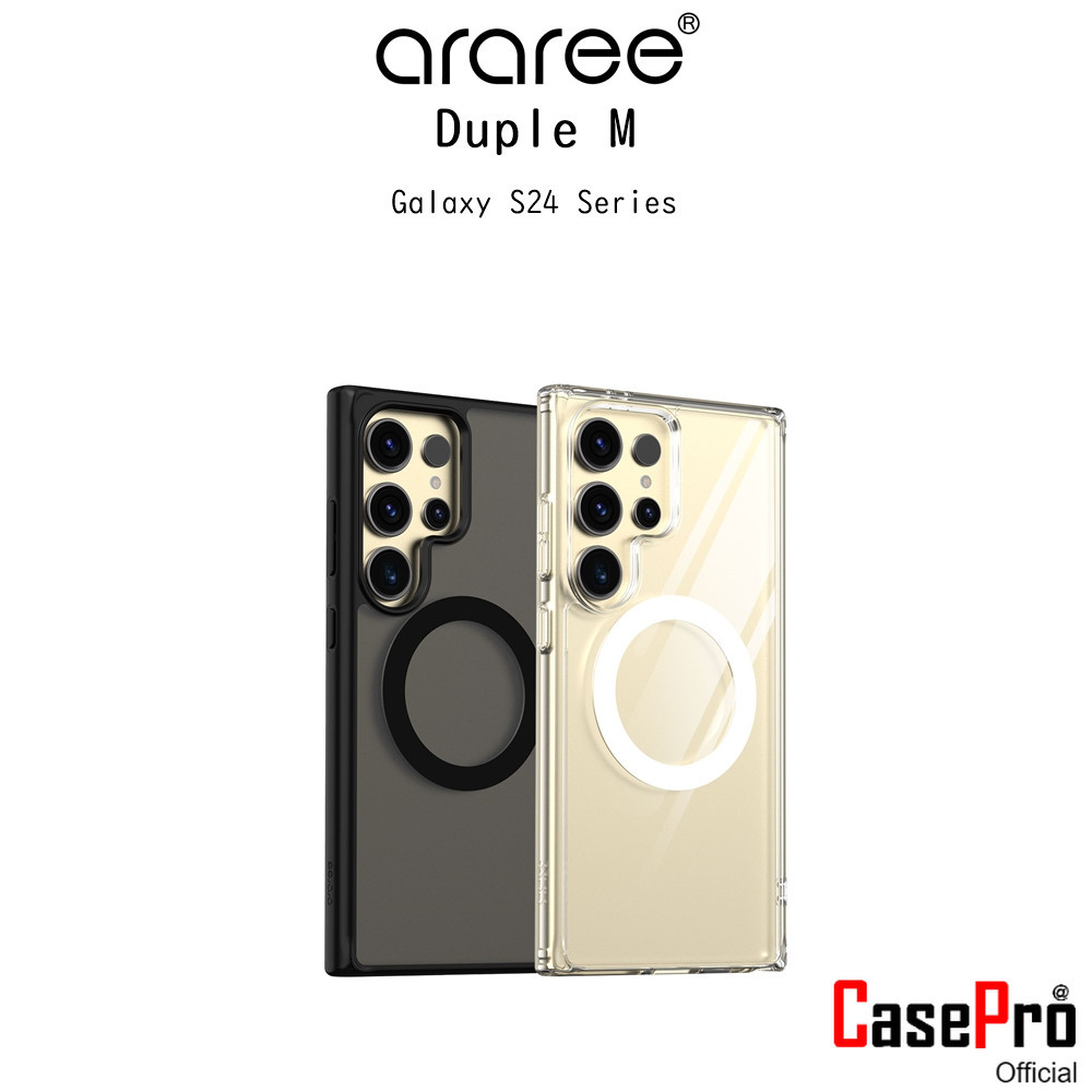 Araree Duple M เคสใสกันกระแทกเกรดพรีเมี่ยมจากเกาหลี เคสสำหรับ Galaxy S24 Series