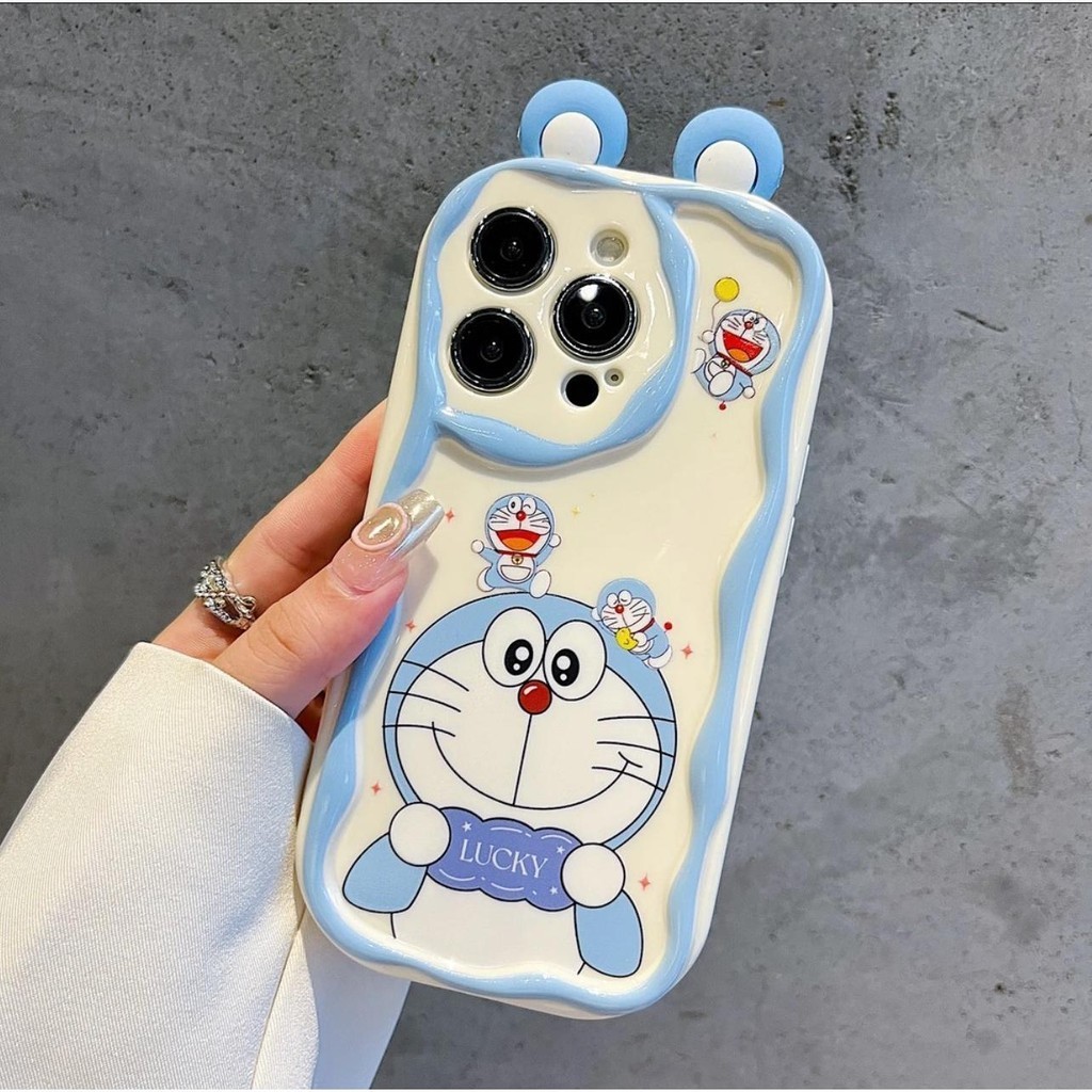 ซื้อ 1 แถม 1 เคส Iphone Compatible Blue Mon wave edge มีหู S95