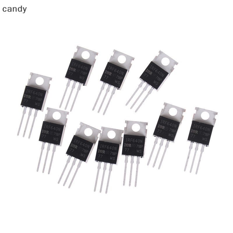 Ndy 10PCS ใหม่ IRF640 IRF640N Power mosfet 18A 200V TO-220 N