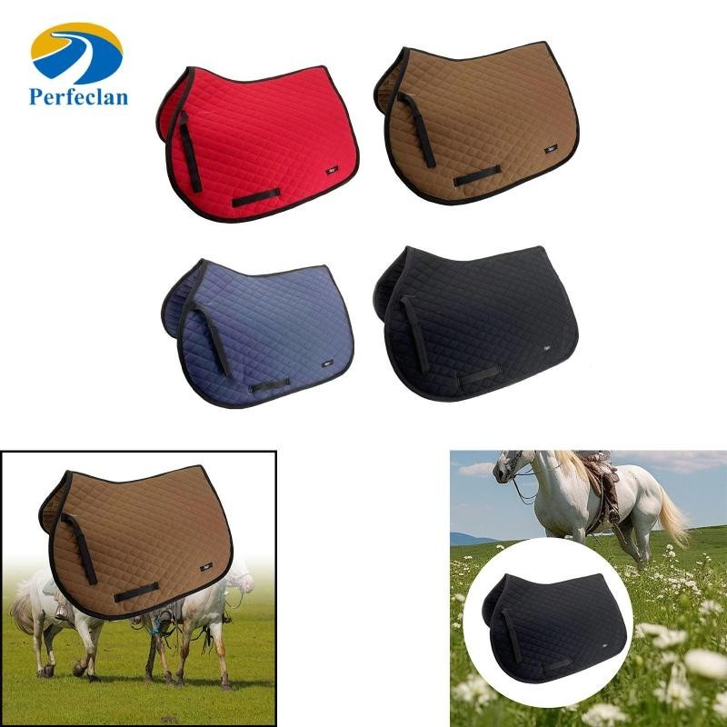 Perfeclan Horse Riding Saddle Pad น้ําหนักเบาลื่น Western Jumping Show Saddle Pad