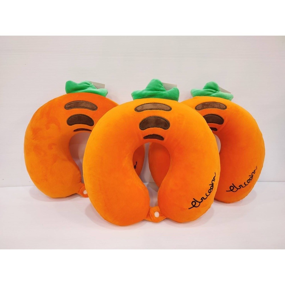 pw639shop KOJI หมอนรองคอตัวยู ส้ม#JS6ขนาด 26x18x15.5ซม.