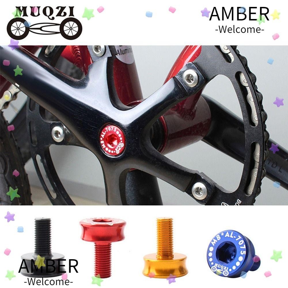 Amber Key Arm สกรู 8 มม.Allen จักรยานอะไหล ่ จักรยาน Crank M8 ชุดเพลาข ้ อเหวี ่ ยง Bolts