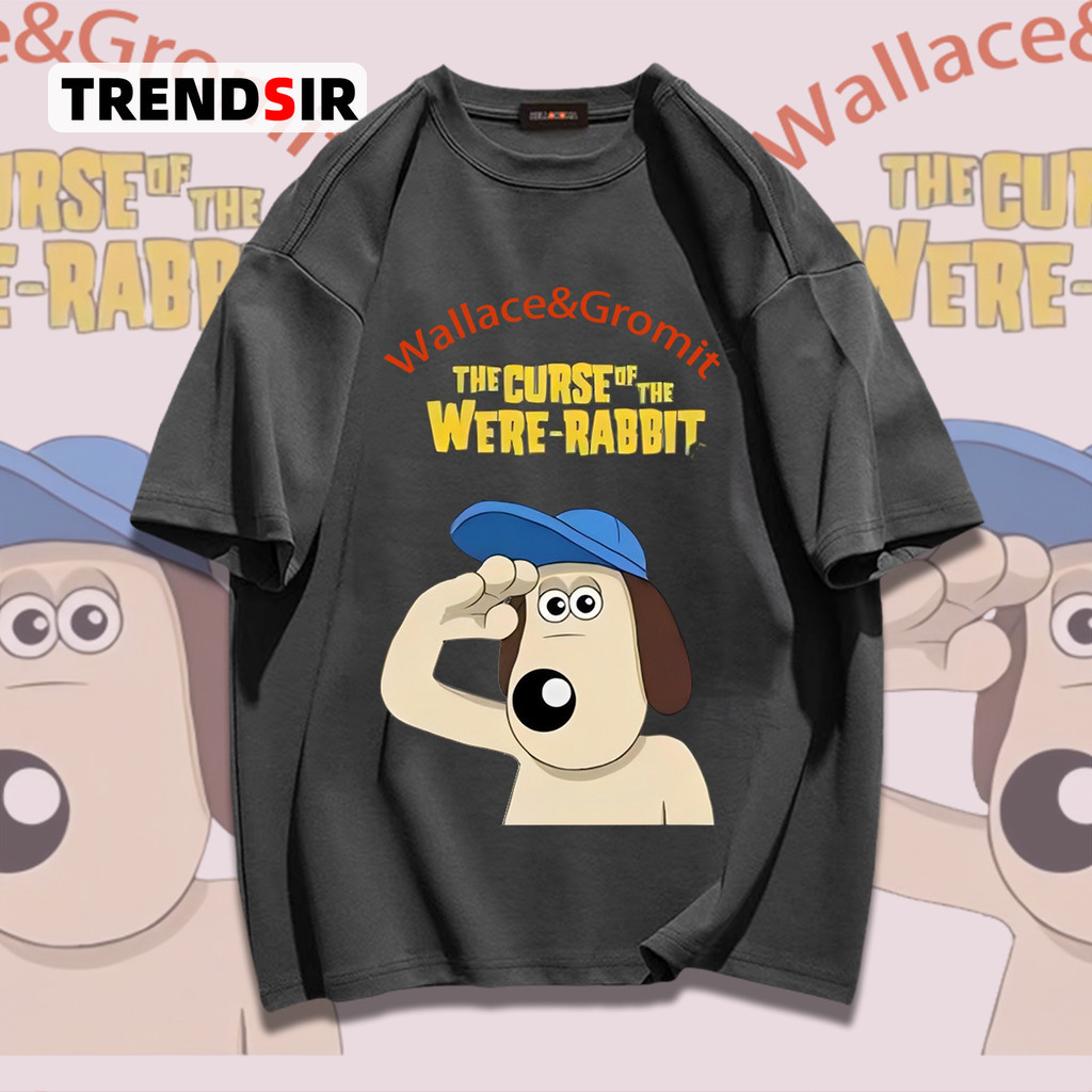TrendSir New เสื้อยืด cotton แขนสั้น Gromit คอกลม 100% Cotton 9สี M-3XL