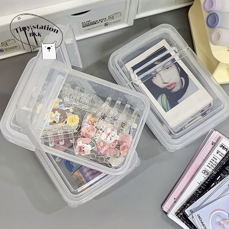 กล่องเก็บการ์ด กล่องใส่โฟโต้การ์ด Card Box เก็บรูปศิลปิน ไอดอล กันน้ำกันฝุ่น 2 ขนาด แบบใหญ่และแบบพกพา