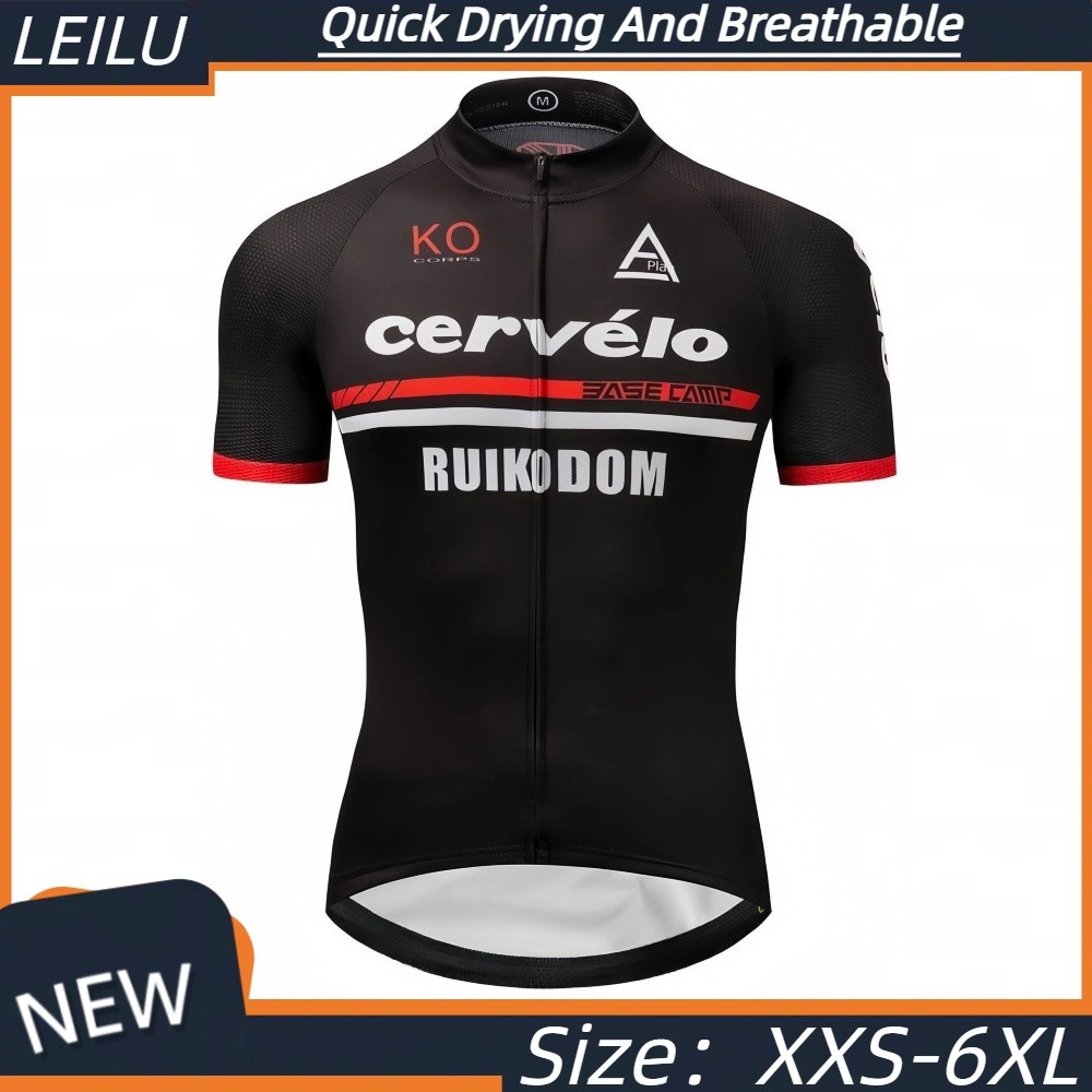 Cervelo ขี่จักรยานเสื้อผ้าเร็วแห้งระบายอากาศแขนสั้นด้านบน