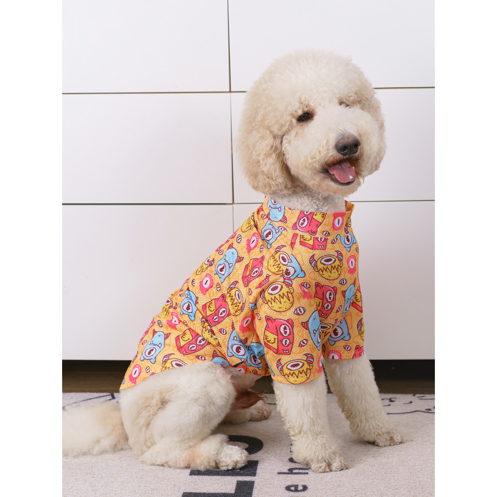 Funkypet เสื้อผ้าสัตว์เลี้ยงสุนัขเสื้อผ้าบางสัตว์เลี้ยงเสื้อผ้าเย็นสุนัขขนาดใหญ่ฤดูร้อนบางครีมกันแดดเสื้อผ้า FP-FS-SS