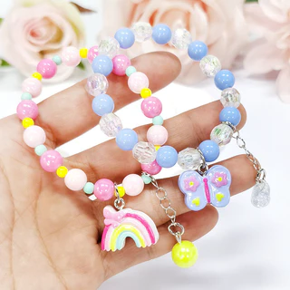 สร้อยข้อมือเด็ก เครื่องประดับเด็ก พร้อมจี้ลายน่ารัก พร้อมส่งจากไทย
