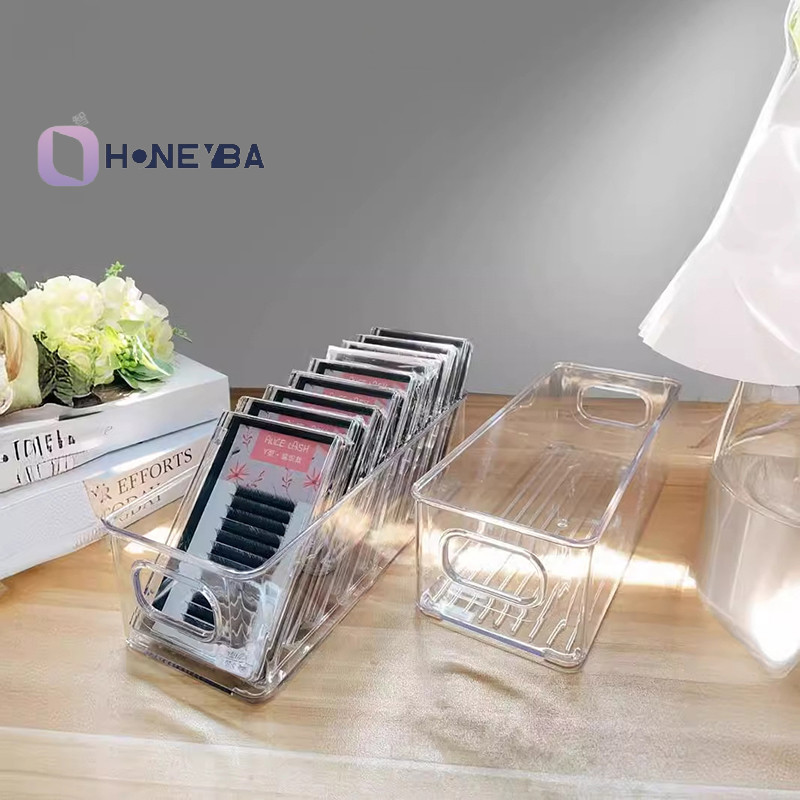 <Honeyby> 1pc กล่องเก็บขนตาปลอมสําหรับเครื่องมือต่อขนตาออแกไนเซอร์ Lash อุปกรณ์เสริมเครื่องสําอางแต่งหน้าเครื่องมือกล่องเก็บ Nice