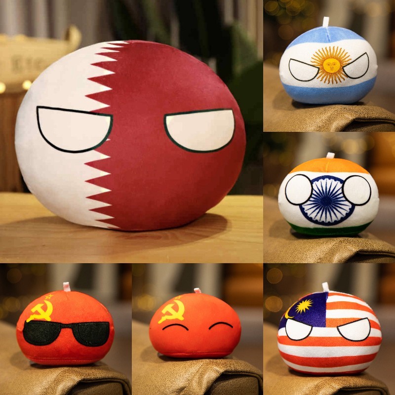 10 ซม.ประเทศของเล่นตุ๊กตาจี้Polandballตุ๊กตาPlush CountryballตุรกีUSA FRANCE RUSSIA UKญี่ปุ่นGERMANY อิตาลีเด็กเกาหลีคอสเพลย์ของเล่น