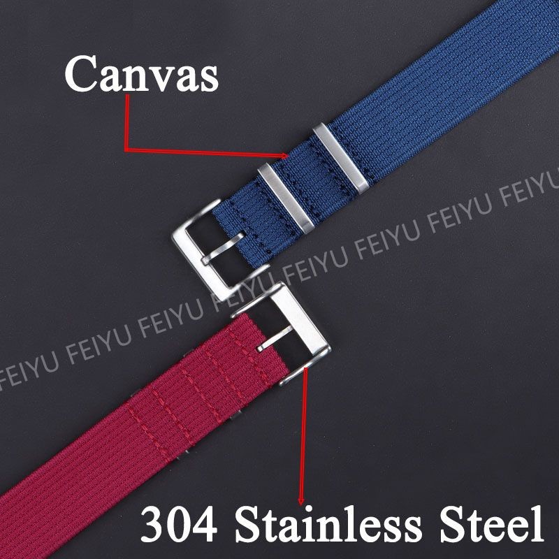 สาย NATO ZULU ผ้าใบนาฬิกา One Piece Loop สร้อยข้อมือไนลอน 18 มม.20 มม.22 มม.สําหรับ Seiko 5 กีฬาสไตล์ทหาร Universal WatchBands ผู้ชายผู้หญิงเข็มขัดข้อมือ