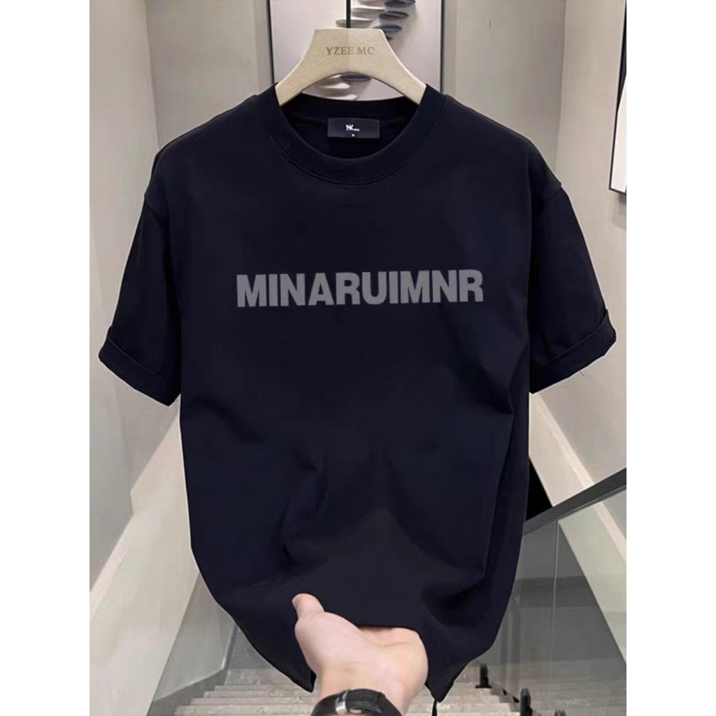 TeeTwoOne สไตล์เกาหลี เสื้อยืด oversize"MINARUIMNR" COTTON 100 โคตรนุ่ม ไม่ต้องรีดจัดส่งจากประเทศไทย