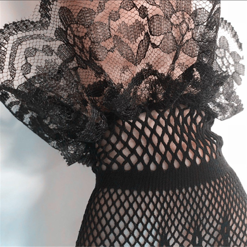 ถุงมือตาข่ายลูกไม้ ขนาดเด็กและผู้ใหญ่ คันธนูสร้างสรรค์ ถุงมือผู้หญิงบาง ถุงมือลูกไม้ - รูปที่ 4