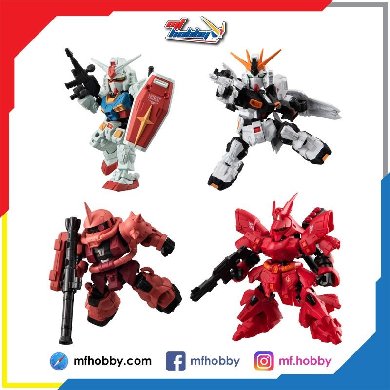 Mobility Joint Gundam SP - RX-78-2 Gundam / Chars Zaku II / Nu Gundam / Sazabi