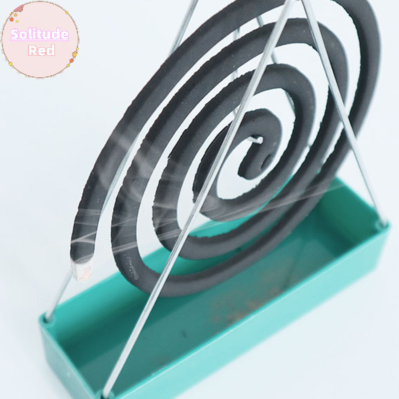 Solitudered เหล็กม้วนยุงผู้ถือธูปผู้ถือขดลวดธูป Burner กรอบโมเดิร์น Repellent ธูป Rack สําหรับครัวเรือนห้องนอน Patio TH