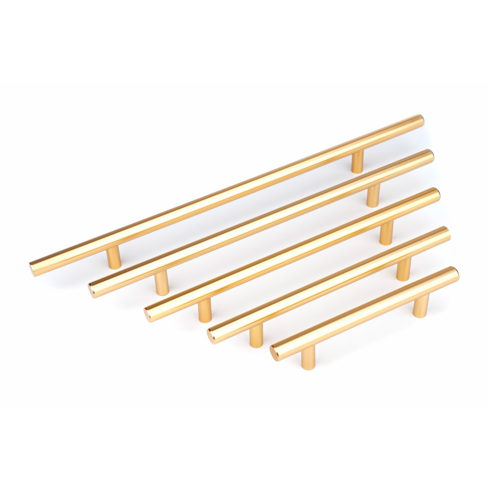 Changdee eco TORSTEN มือจับเฟอร์นิเจอร์อลูมิเนียมอัลลอยด์ 12x350x34 มม. รุ่น OKL005-07-G สีทอง สินค้