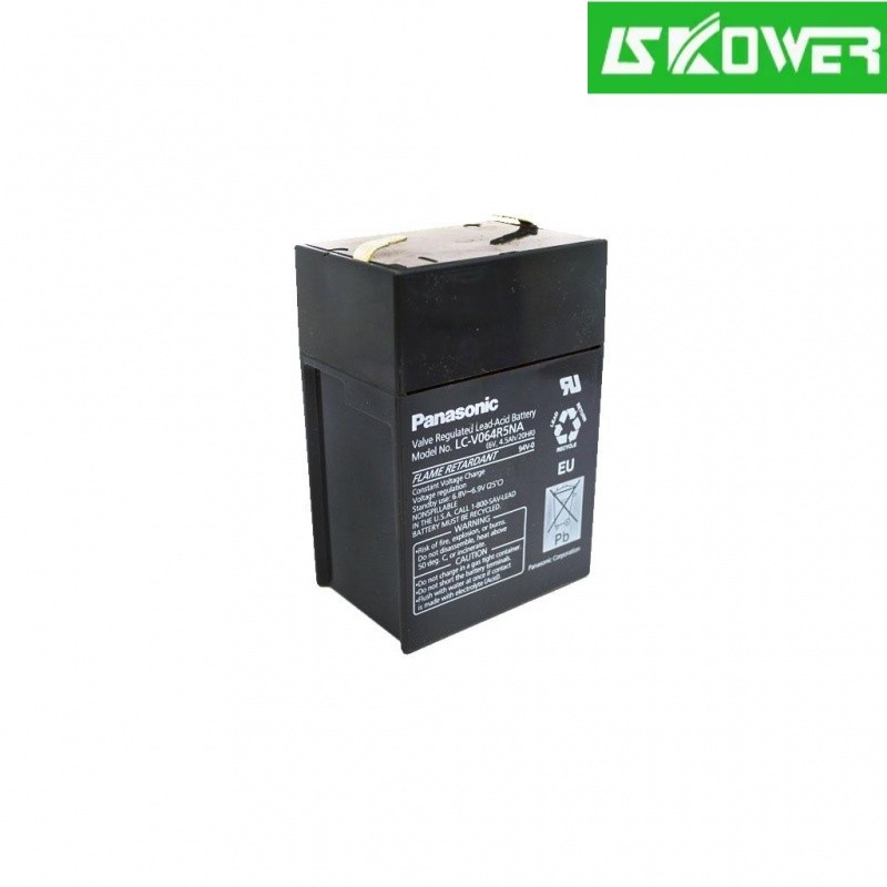 ✿SLA Battery LC-V064R5NA 6V 4.5Ah Panasonic แบตเตอรี่แห้ง ออกใบกำกับภาษีได้ batterymania