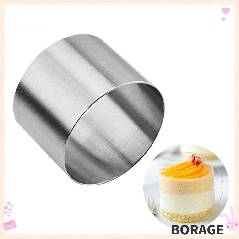 BORAGE DIY Mousse Ring Decorating Mini Round Stainless Steel Bakeware New Pastry Tool Mould Cake Mold